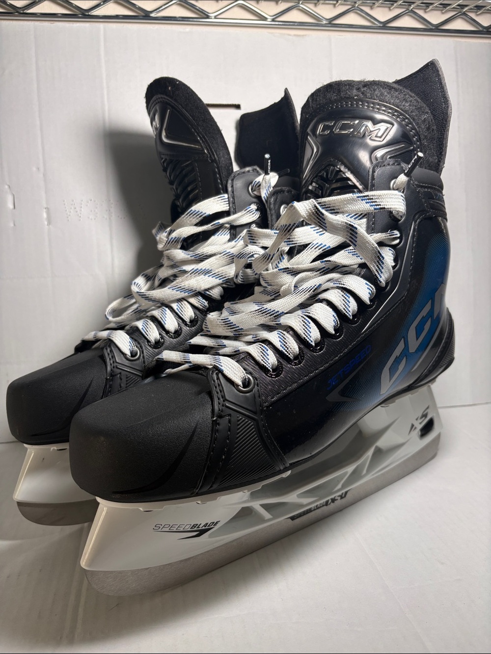 CCM Black and Blue Ice Hockey Skates Size 11 Wide
